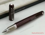 Replica Montblanc M Dark Red Rollerball Pen Dark Red & Silver Clip